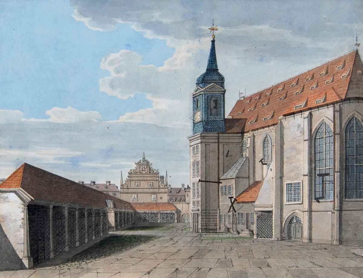 Das ehemalige Franziskanerkloster um 1550